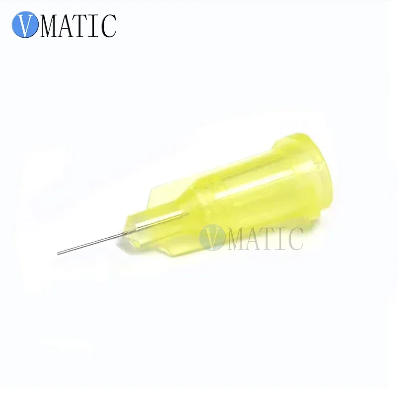 Non Sterilized 100Pcs 32G 1/4'' Inch Luer Lock Glue Dispensing Needle Tip