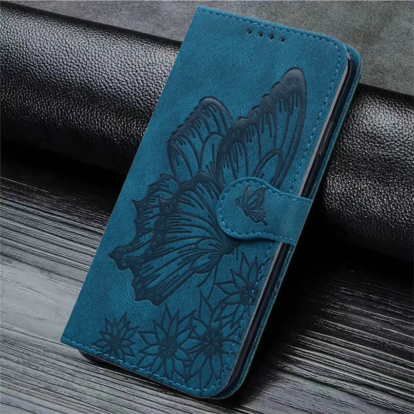 thumbnail image 1 of Funda de cuero con tapa de mariposa y gato para Redmi Note 8, 9, 10, 11, 12 Pro, 10S, 11S, 12S, tarjetero, 1 of 5