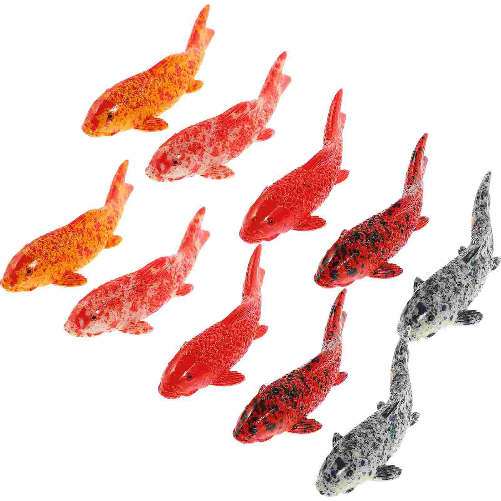 20 Pcs Crafts Compact Aquarium Decor Lovely Fish Figure Small Fake Household Goldfish