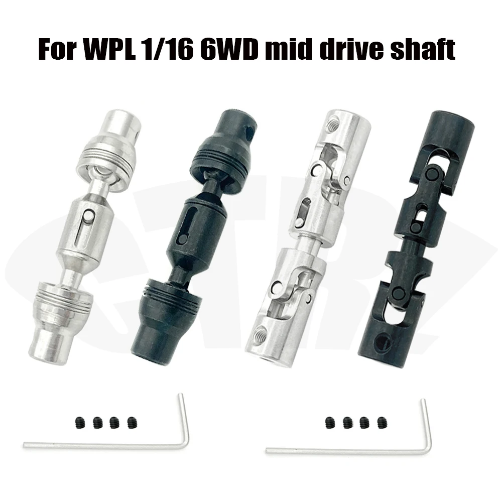 Metal Drive Shaft Middle Axle Shaft For Wpl B16 B36 1/16 Rc Car Upgrade