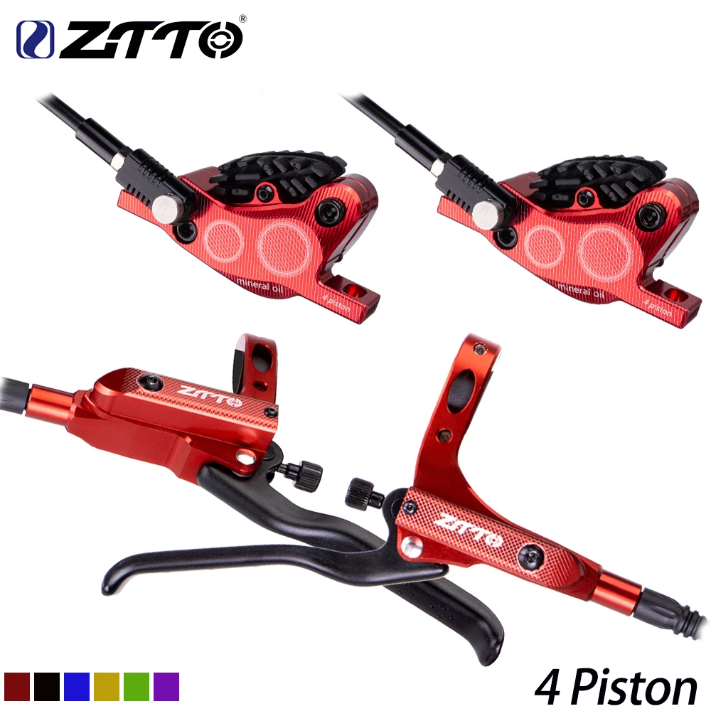 Ztto Mtb Hydraulic Disc Brake 4 Piston Lightweight Xc Trail Calipers