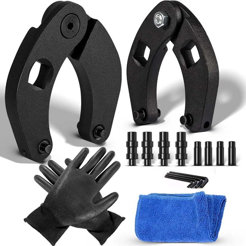 

Gland Nut Wrench - Set Of 2 Hydraulic Cylinder Spanner Wrench Adjustable - For Farm & Construction Equipment