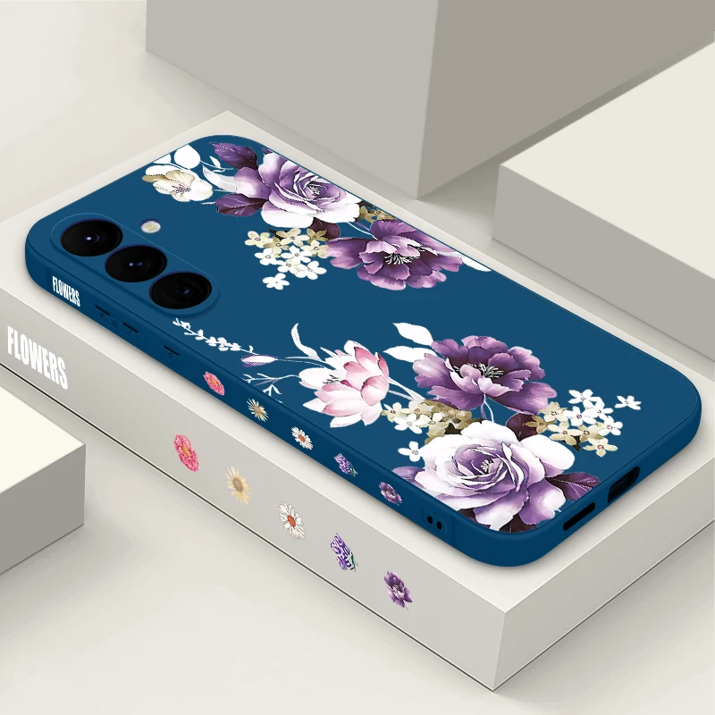 Elegant Purple Peony Flower Phone Case