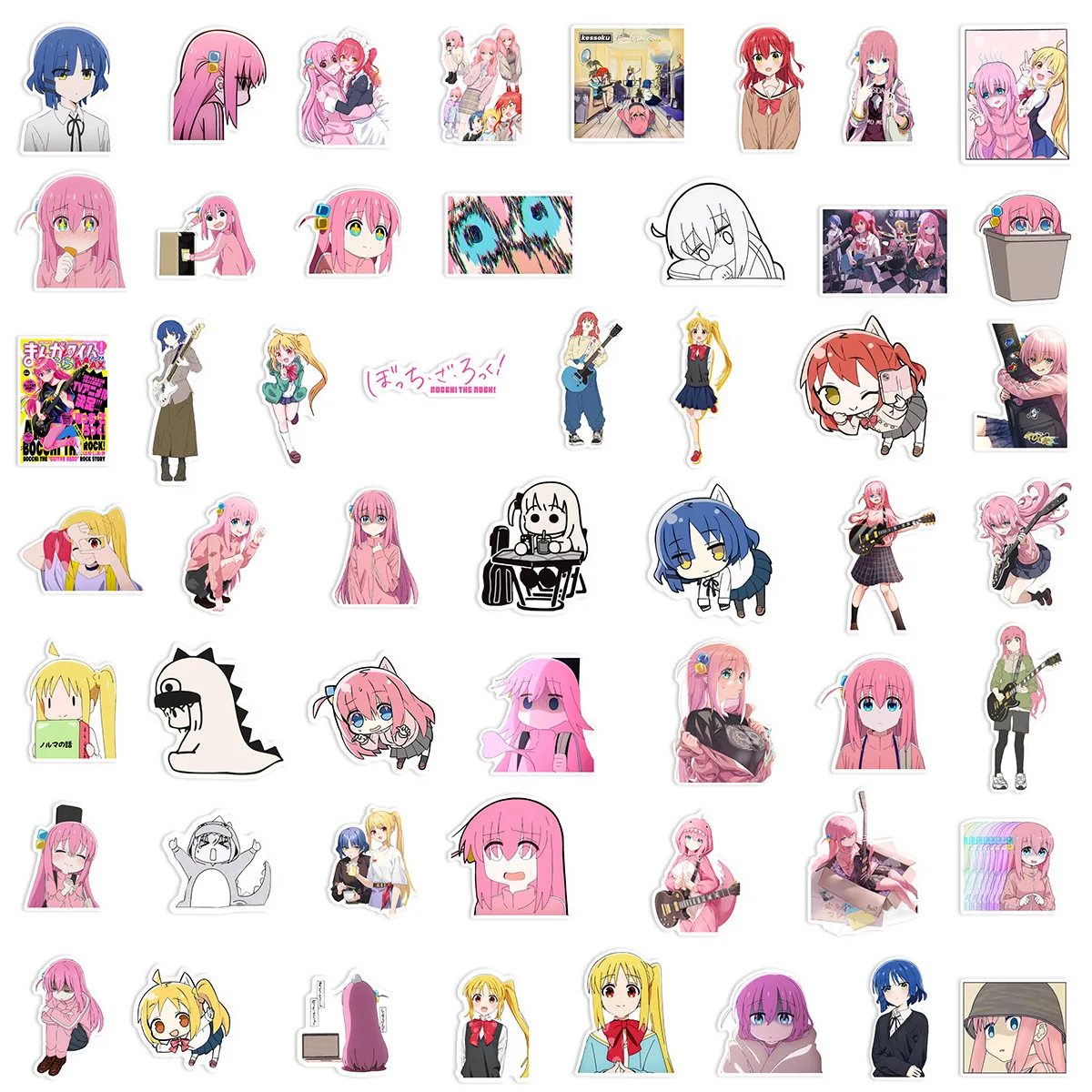 Japanese Animation BOCCHI THE ROCK! Stickers Set - Cartoon Graffiti Decoration