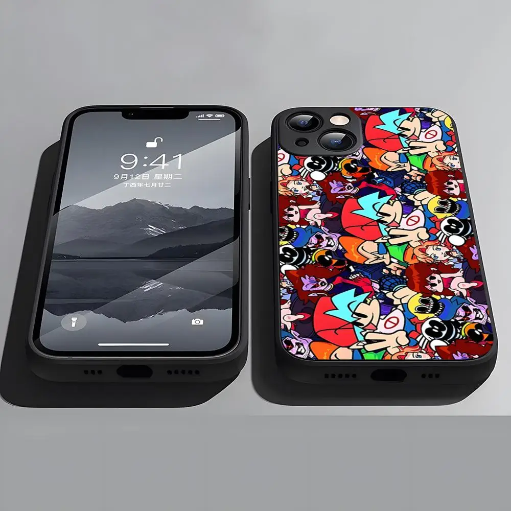 Custodia Per Telefono Funkin Friday Night Per Iphone 15 11 Pro Max 6 Mini 13 14 Xr Xs 12 6S 8 7 Plus Cover Morbida Nera