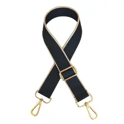 Adjustable Wide Bag Strap for Women - Shoulder & Crossbody Accessory, 3.8CM (Black)