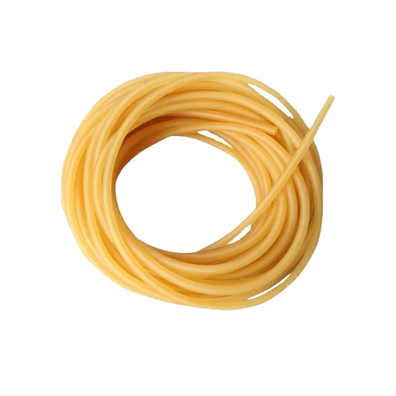 Tube Latex élastique Fitfix - 10mm Extérieur/4mm Intérieur, 90cm - Pour Lance-pierre, Fitness (orange)