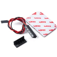 AXSPEED 32/65mm Red LED Light Lamp Bar for Axial SCX10 Wraith RR10 TRX-4 D90 1/10 RC Crawler Model Car Decoration Parts 2