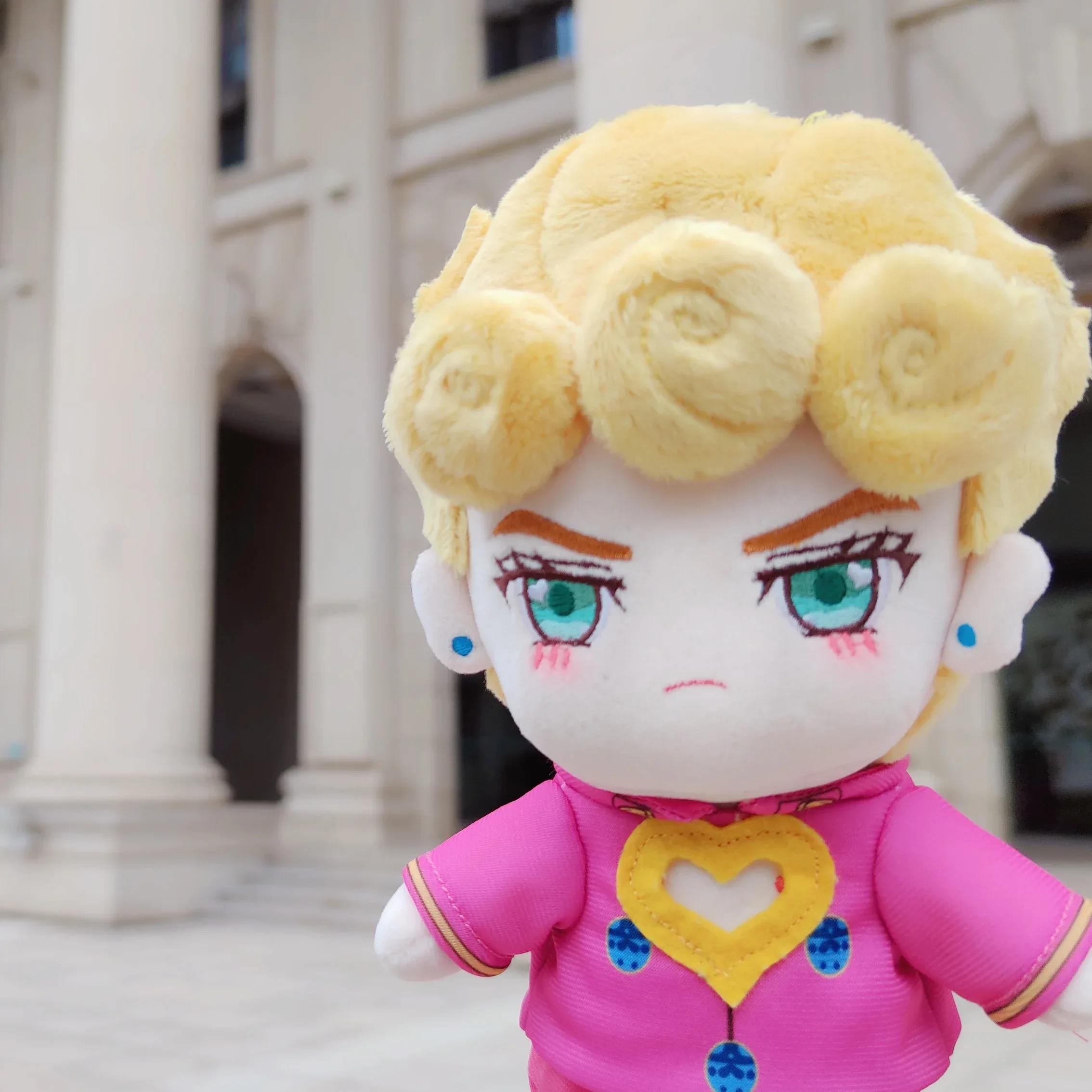 

JoJos Bizarre Adventure Giorno Giovanna Cosplay Handmade Furry Anime Character Kawaii Plush Toy Plushie DIY Christmas Gifts