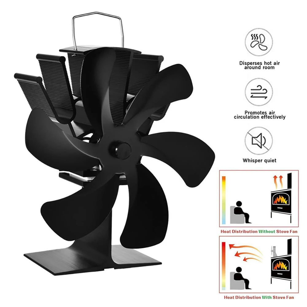 Wood Fireplaces Accessories | Wood Fireplace Fan | Wood Stove Fan | Wood  Burner - 6 Blade - Aliexpress