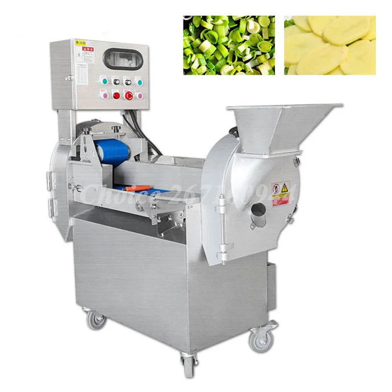 Multifunctional Vegetable Cutting Machine Electric Onion Cutter Chopper Stainless Steel Fruit and Vegetable Cutting Machine