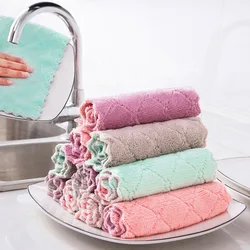 10-Pack Microfiber Multipurpose Dish Cloths - Dual-Sided Kitchen Cleaning Towels - 10pcs (Color random)