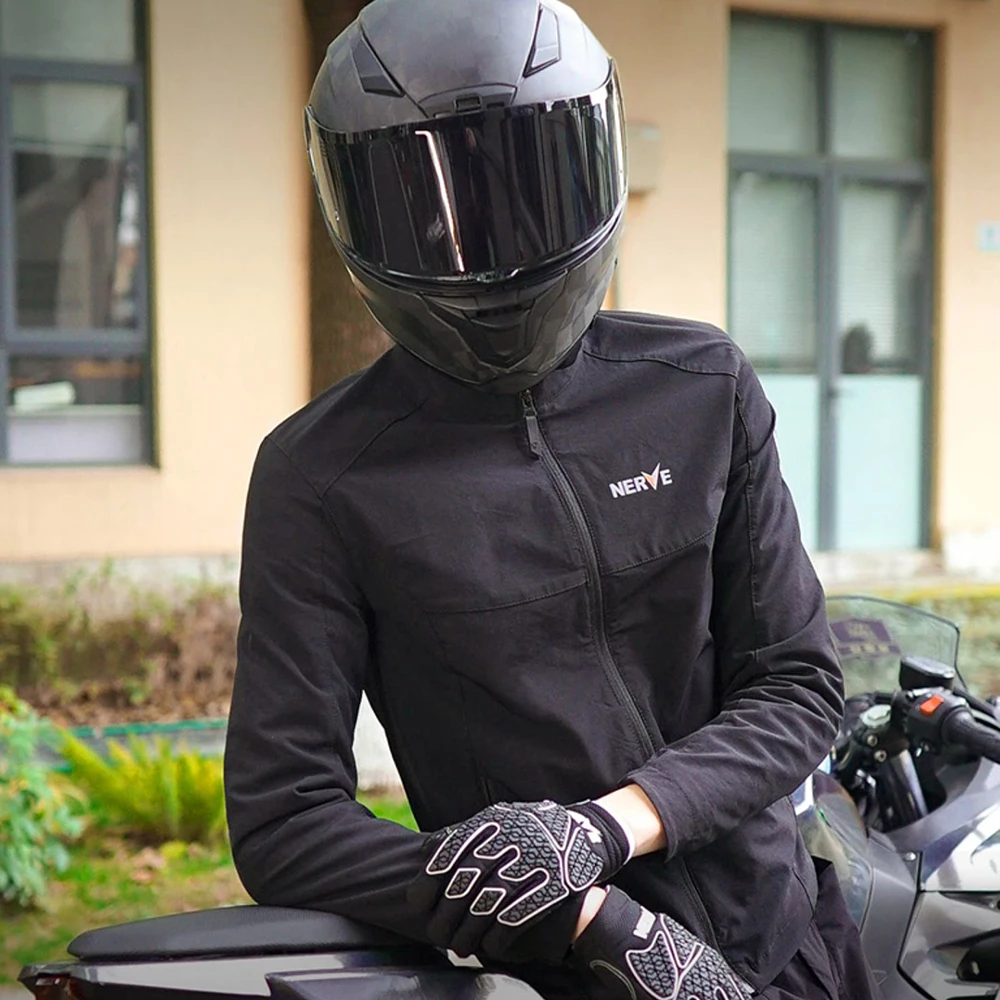 Terno de locomotiva respirável para homens, Roupa confortável de equitação, Jaqueta para motociclistas, Durável, Verão