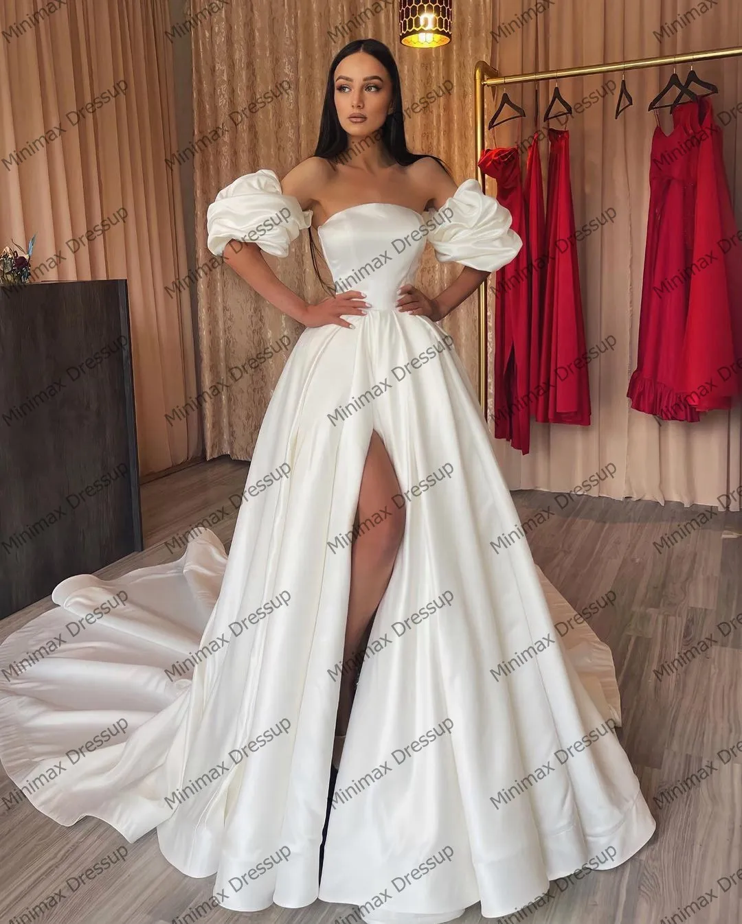 Strapless Wedding Dresses With Diamonds Puffy