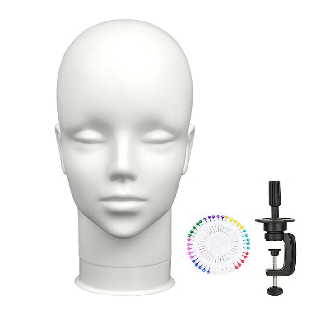 Wig Display and Styling Mannequin Set with Accessories