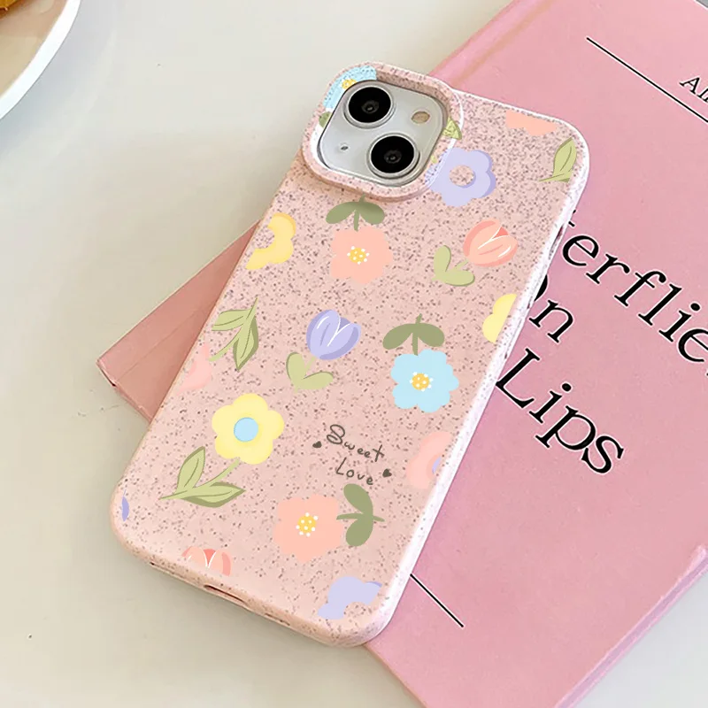 thumbnail image 1 of Para iPhone 15 Pro Max Funda iPhone 11 16 12 13 14 Pro Max 7 8 Plus SE 2022 SE2020 XR XS Max Fundas Lindas Flores Pequeñas Funda, 1 of 5