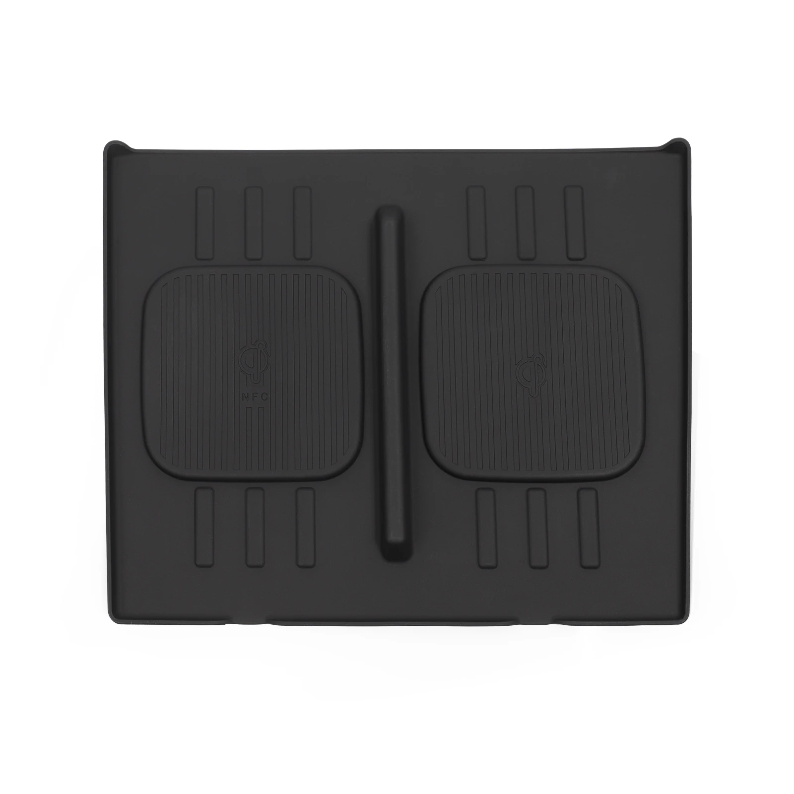 for Hyundai Santa Fe 2024 Wireless Charging Pad Auto Interior Accessories Car Phone Non-slip Charger Mat Silicone Protective Pad 2