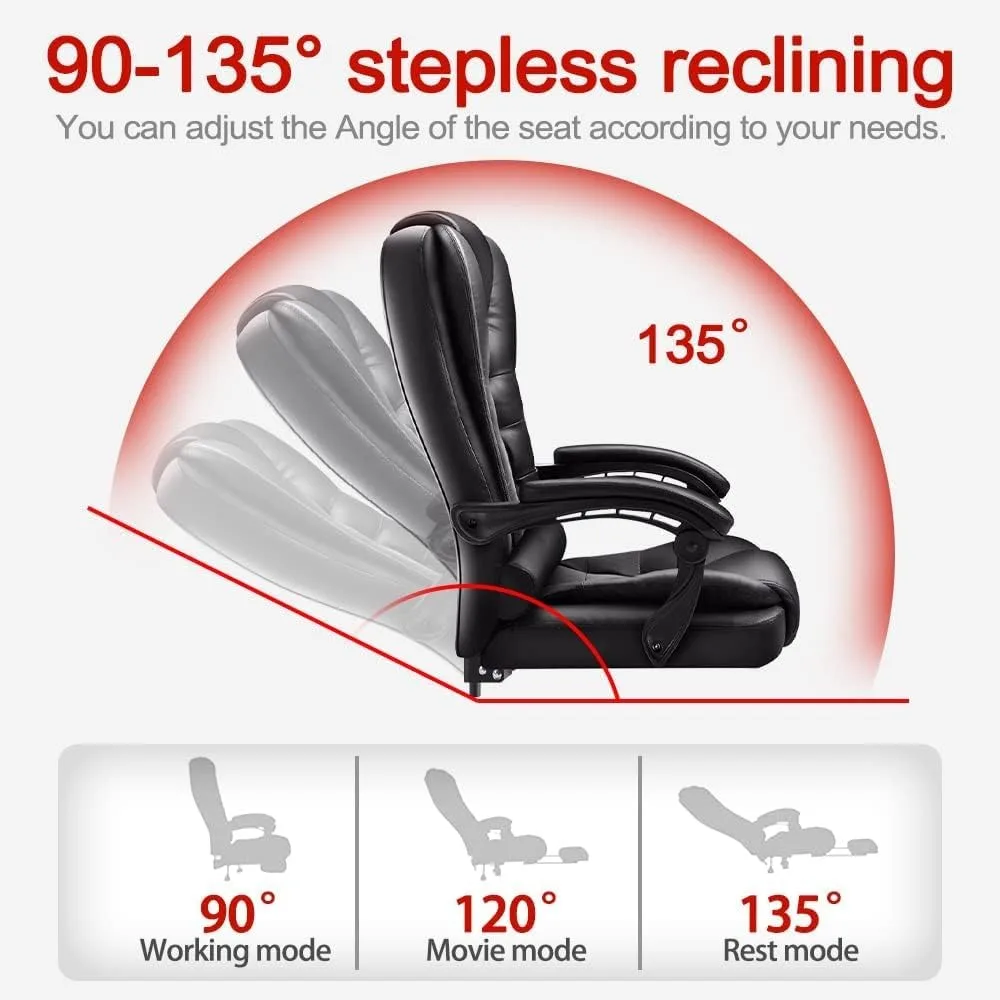 Home Computer Chairs, Office Gaming Chairs Big and Tall Chair Back Support Ergonomic High Back Managerial Executive,Office Chair 3