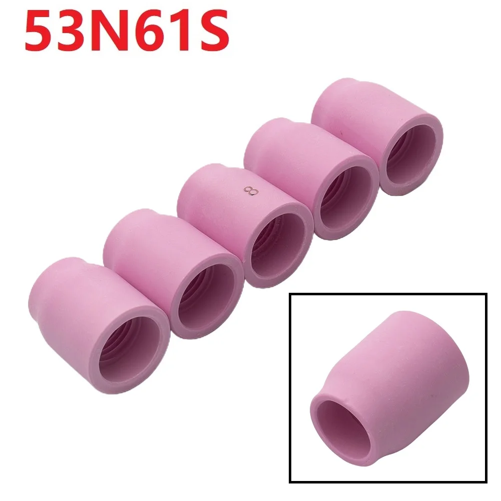 5pcs 25.5mm Ceramic Nozzles Gas Lens Cup For TIG WP17 18 26 9 20 53N61S #8 1/2\