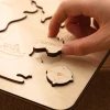 1 Set Wooden Center World Map Puzzle Baby Toy Montessori Educational Cognition Intelligence Puzzle Game For Children Toys 4