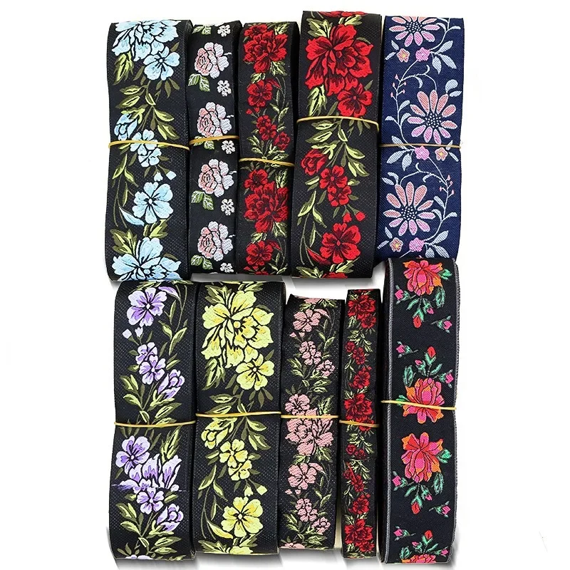 1 Yards Jacquard Ribbon Ethnic Trim Embroidered Woven Webbing Tape for Clothing Sewing Decorative clothing craft accessories,lace sewing accessories,lace sewing supplies,lace ribbon