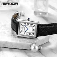 Sanda 1108 New Roman Scale Couple Quartz Watch Belt Fashionable Trend Waterproof Simple Creative Quartz Men's and Women's Watch 2