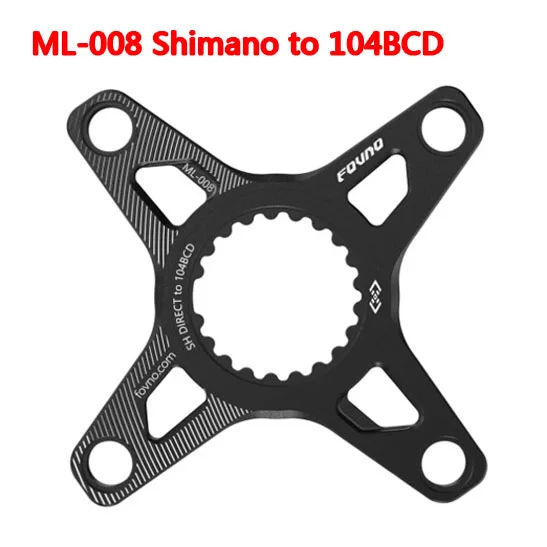 Accessoires voor Elektrische Fietsen, Slijtvast Kettingblad Spider Adapter 104BCD Legering voor M420 M300 M200 M215 M410 M315 Middenaandrijfmotor Kettingblad Skiën