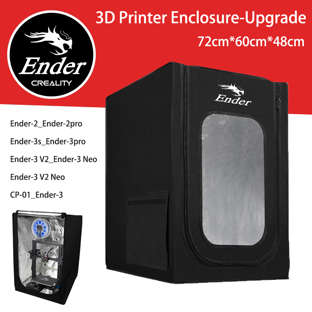  CREALITY 3D Ender Enclosure Upgrade Fireproof Dustproof Constant Temperature 3D Printer Cover Tent for Ender-3 Series 