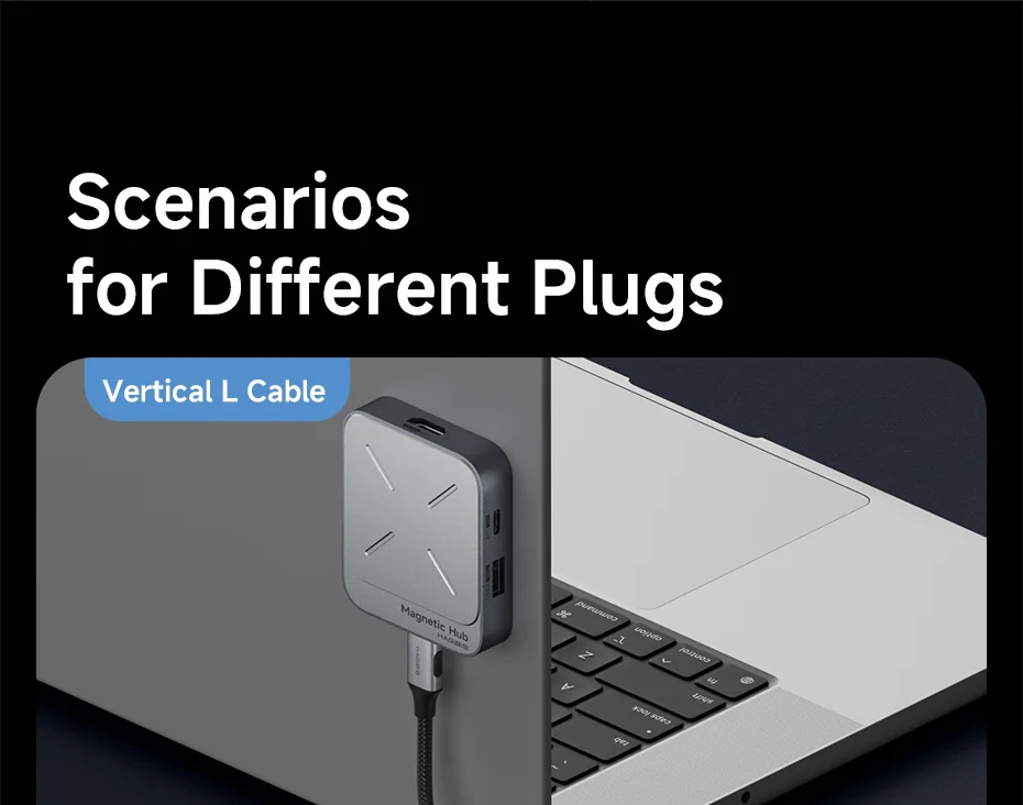 Hagibis USB4 USB-C Cable 80Gbps 240W Right Angle 8K