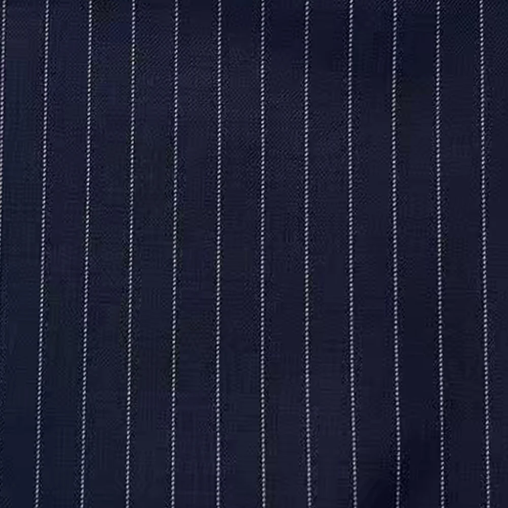 Tailored Suits Luxury 100% Wool Super 120 Pure Wool Business Suits Tailor Made Suits Navy Stripe Suit Custom Made Suits For Men