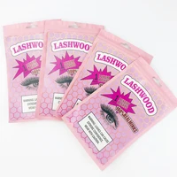 Eyelash Packaging Bag Wholesale Pink Black White Zip Lock Party Favor Bag Eyelashes Lash Package Box Custom Logo Sticker 1