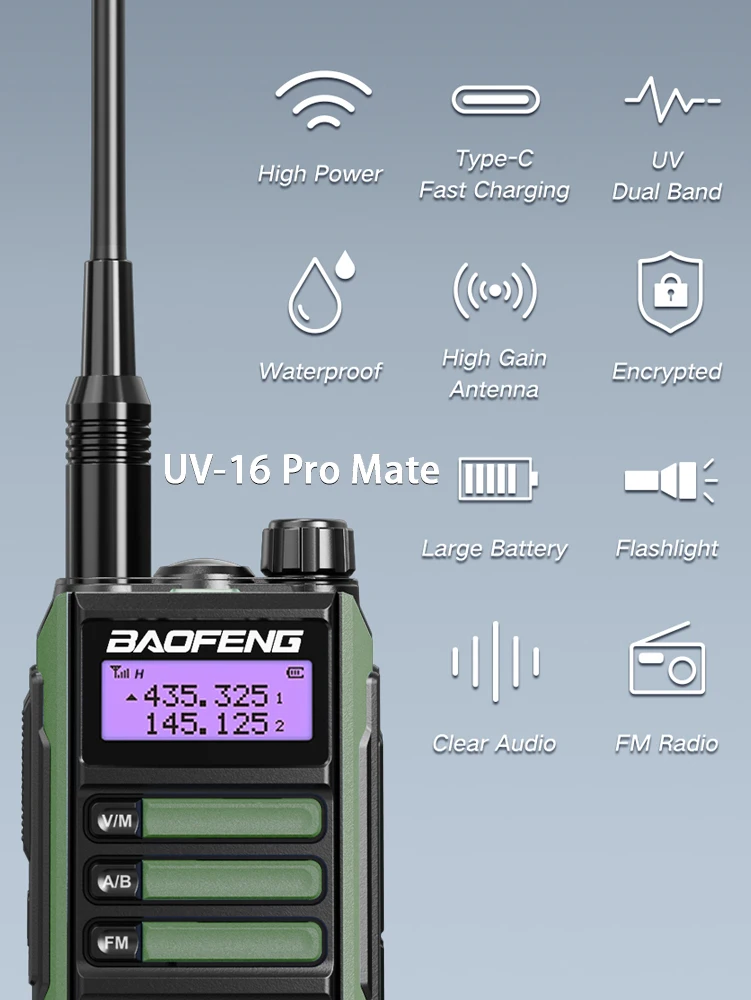 Рисунок 3 - Рация BaoFeng UV-16 Pro Mate V210W UV16Pro