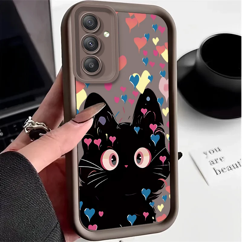 Black Cat Themed Phone Case Cover