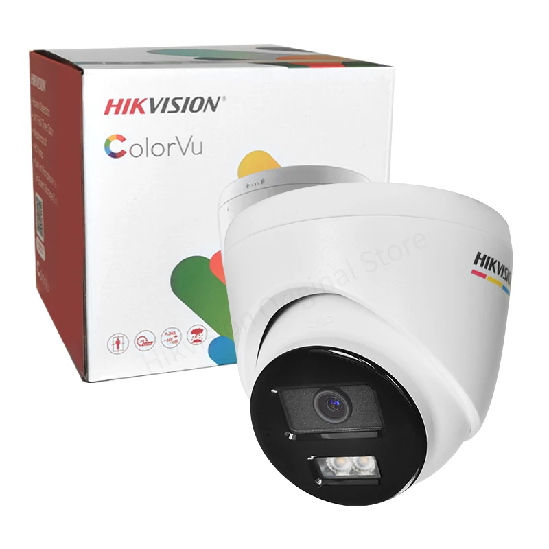 Hikvision 4MP 2K ColorVu Turret IP Camera PoE Camera Supports Mic