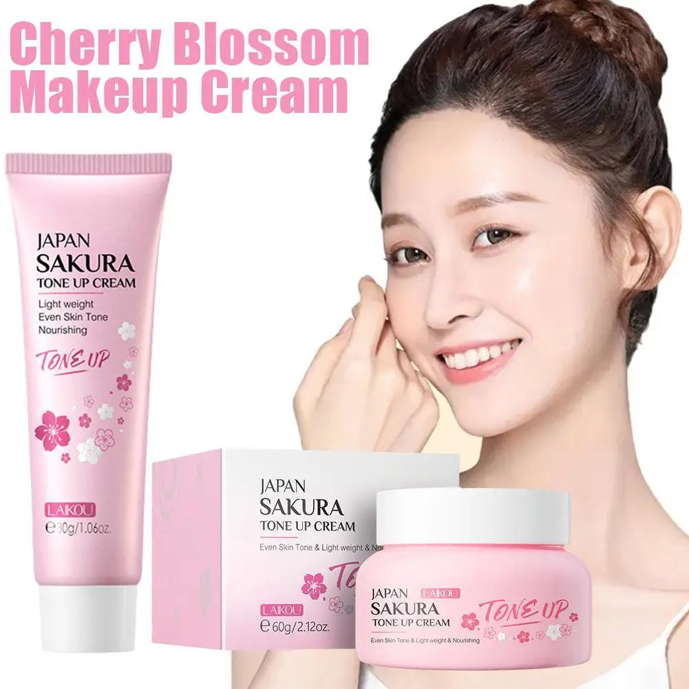 

For Cherry Blossom Cream Nourishing Face Skin Create Natural Makeup Uniform Skin Tone, Light Non-sticky Enhance Beauty Tools