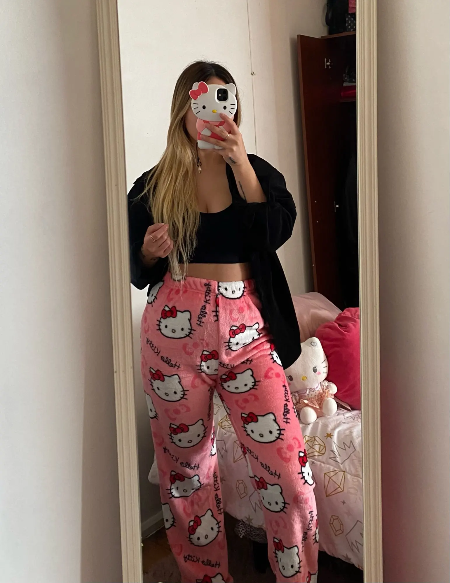 Hello Kitty pyjama de noël pantalon Y2K Sanrio Anime Halloween