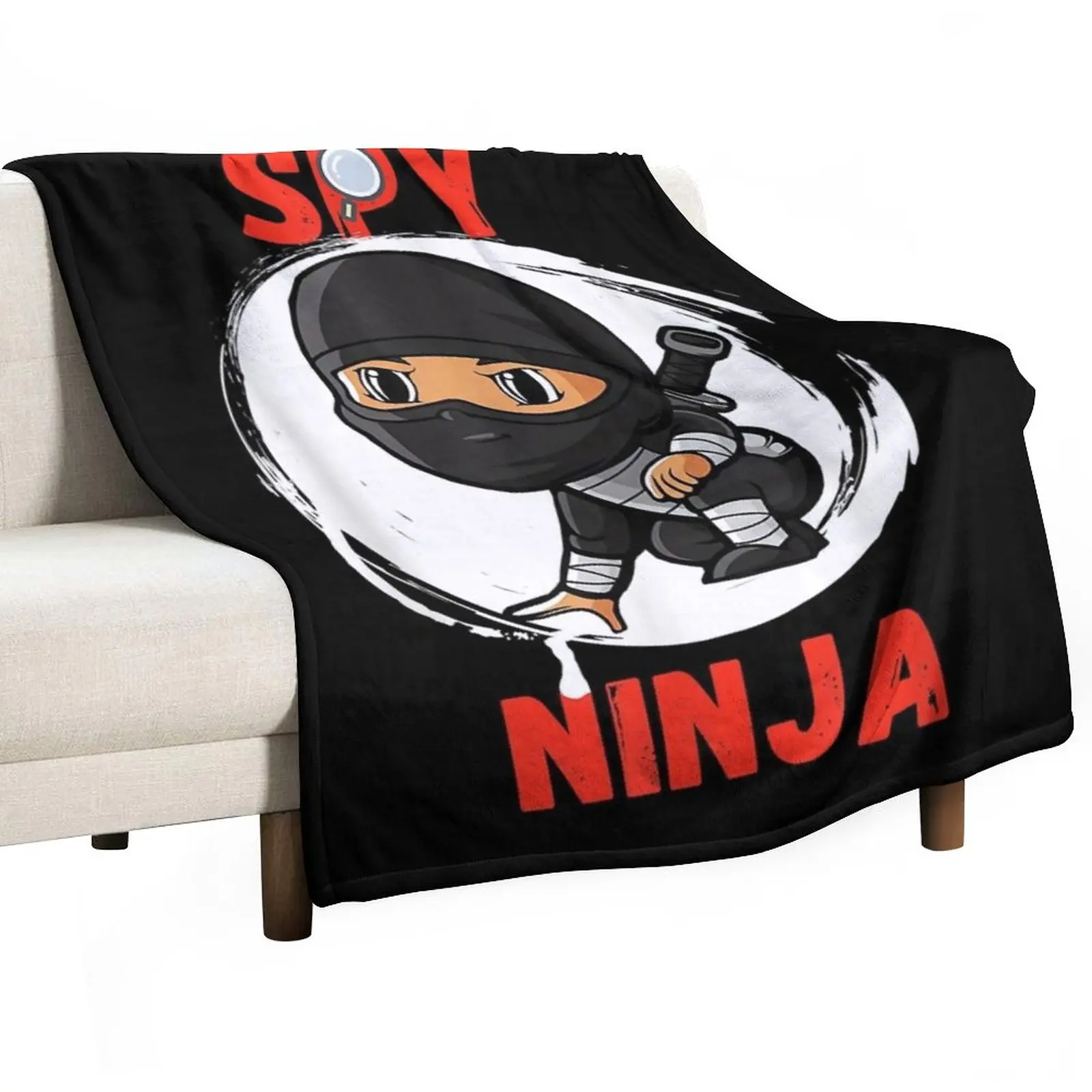 Cool Spy Gaming Ninjas Gamer Boy Girl Kids Spy Ninja Throw Coperta Idee Regalo Di San Valentino Coperte Soffici Grandi