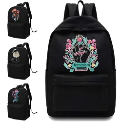 Women Shoulders School Bag Canvas Unisex Backpacks Sport Bag Color Pattern Printed Casual Backpack Designer Laptop Backpack Kid