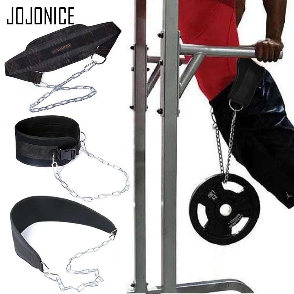 Loading Chain Belt Weight Lifting Dip Belt Pull Up Waist Belt for Chin