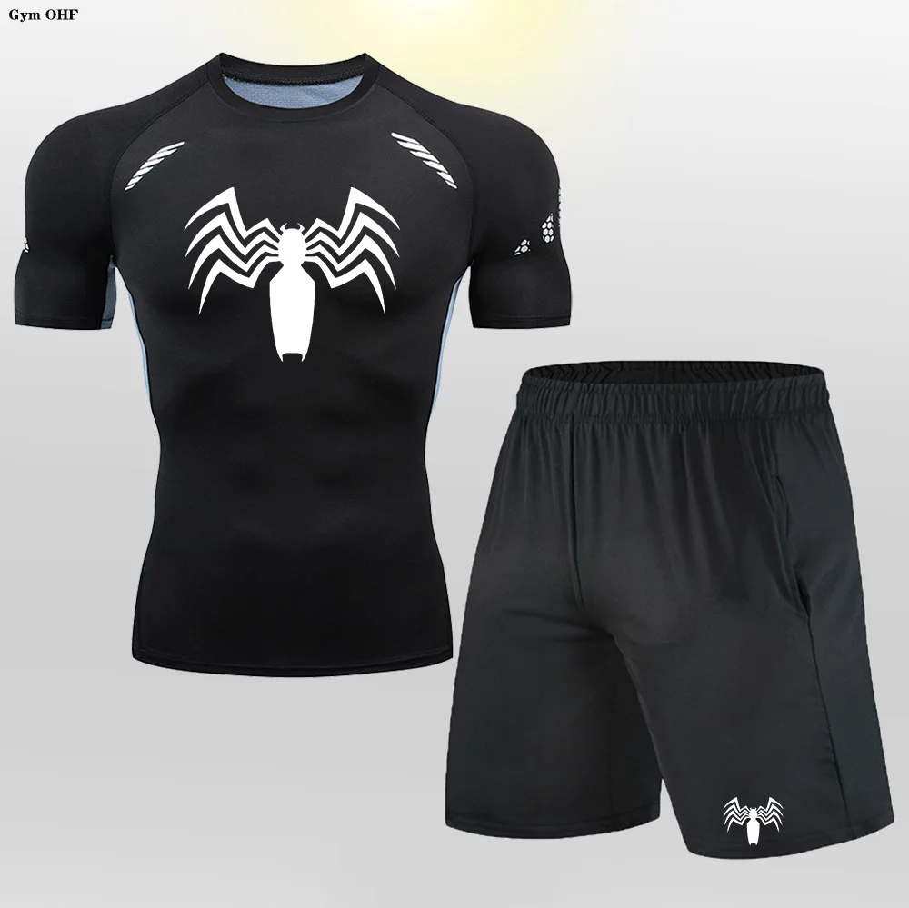 

Men'S Shorts Suit Fitness Gym Winter Sports Underwear T-Shirt Tights Jogging Running Sweatshirt Basketball MMA Rashguard Sets