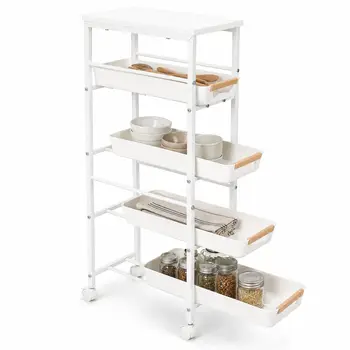 Slim Rolling Storage Cart 1