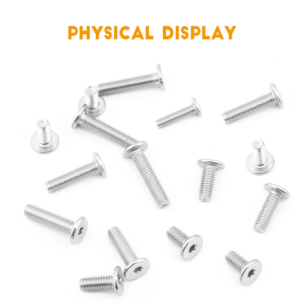 Torx Head Screws 304 Stainless Steel M2 M2.5 M3 M4 M6 M8 Six-Lobe Ultra Low Flat Wafer Head Machine