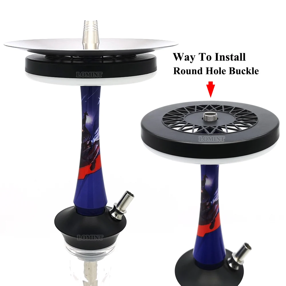 Hookah LED Ring Light Rechargeable RGB Shisha Lamp Nightclub Bar Smoking Accessories L012