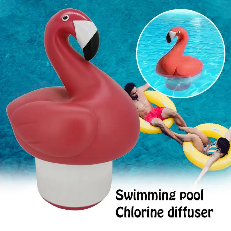 Flotador para piscina de animales, tabletas de cloro bromo, dispensador flotante, aplicador, suministros para bañera de hidromasaje, 3 