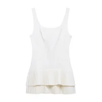 MUJER 2025 Pleated Mini Dress Women Jumpsuit Backless Short Dresses for Women Straps Playsuit Dress Woman Party Women's Dress - Image 6