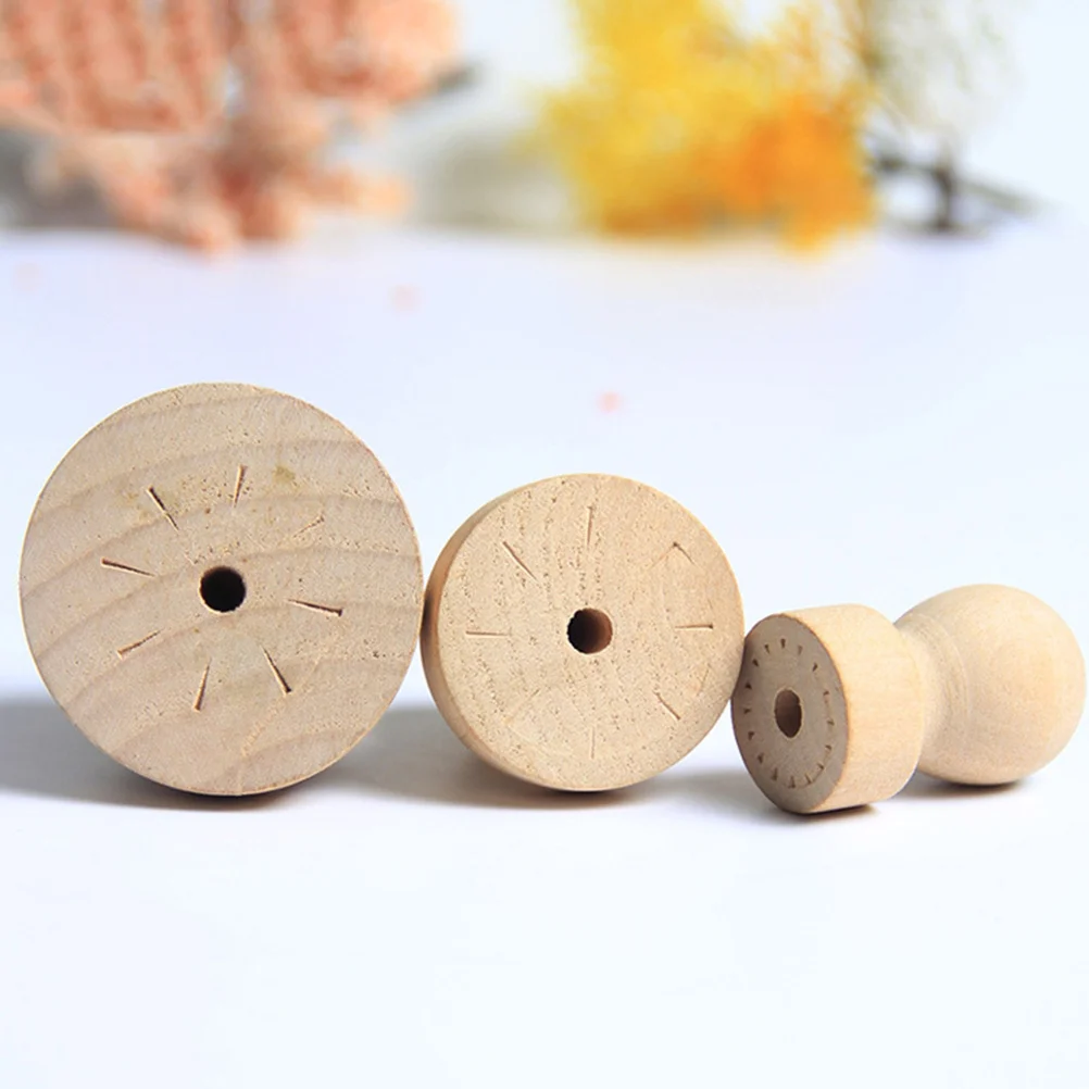 

Stamp Wooden Round Handle DIY Stamp For Scrapbooking Craft Diary Solid Wood Round Handle Seal Handle