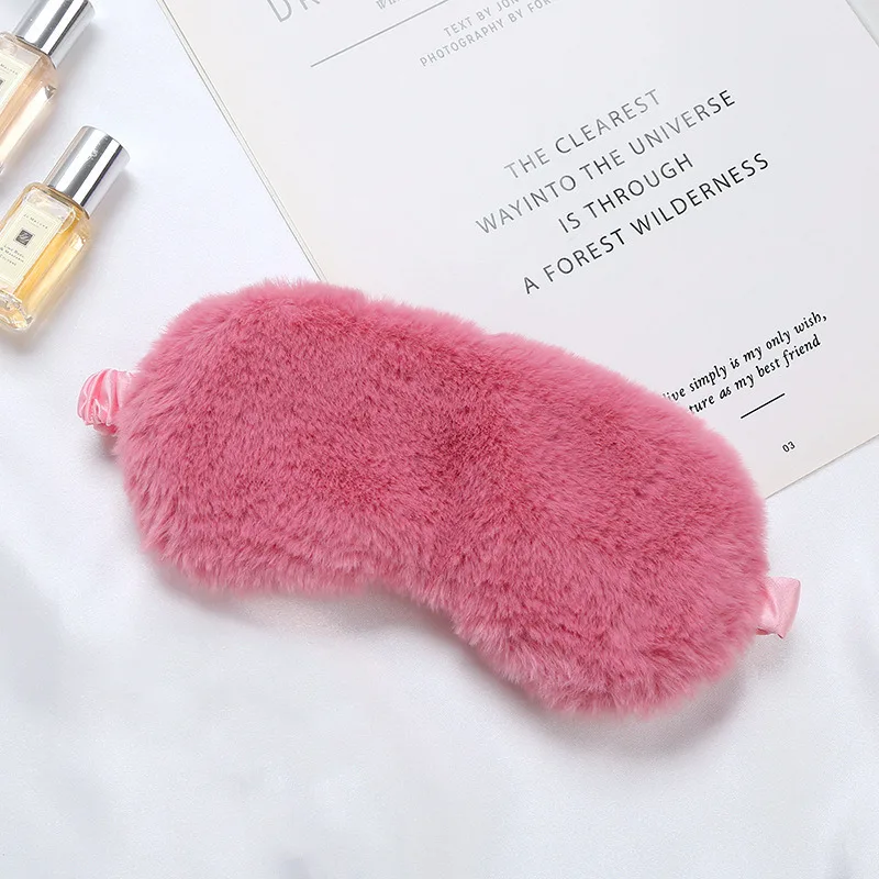 Sleeping Mask Sleeping Blindfold Soft Plush Eye Masks Cute Love Cloud Eye Cover Plush Mask Eyepatch Nap Health Eye Cover 6