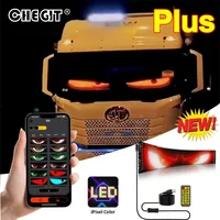 Demon Eyes Car LED Logo APP LED Matrix Pixel Panel Night Light DIY Programmable Flexible LED Display for Car Truck Accessorie 1