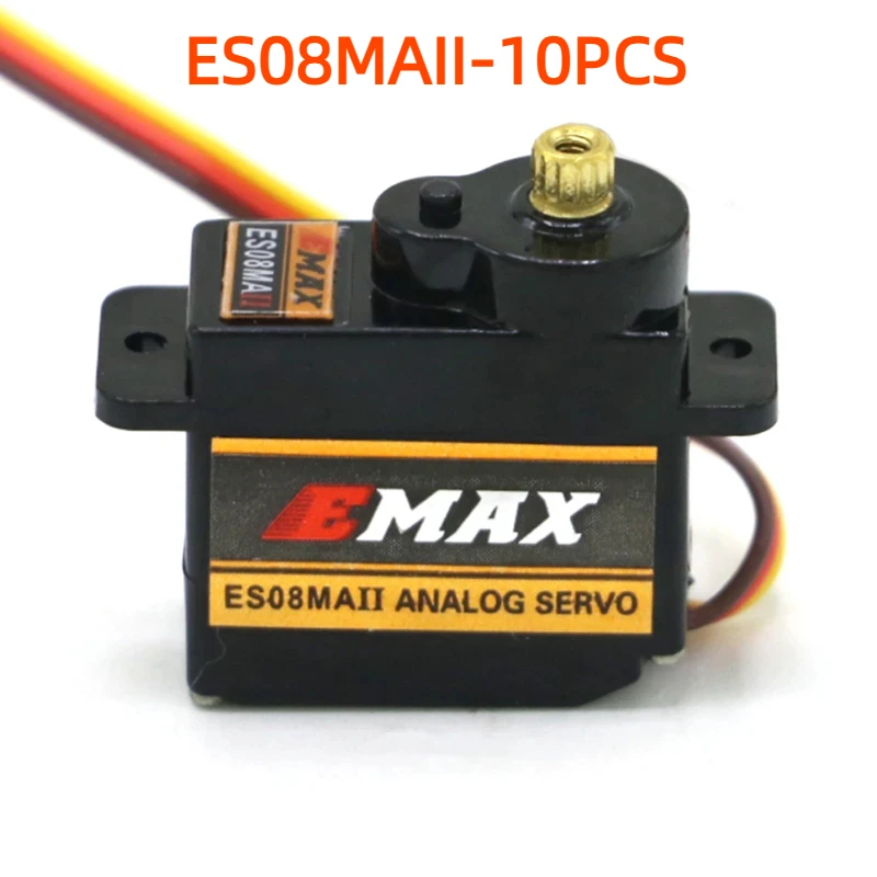 2026 New EMAX ES08MAII 12G Mini Metal Gear Analog Servo RC Hobby Simulation Servo for Car Boat Helicopter Airplane thumbnail 6