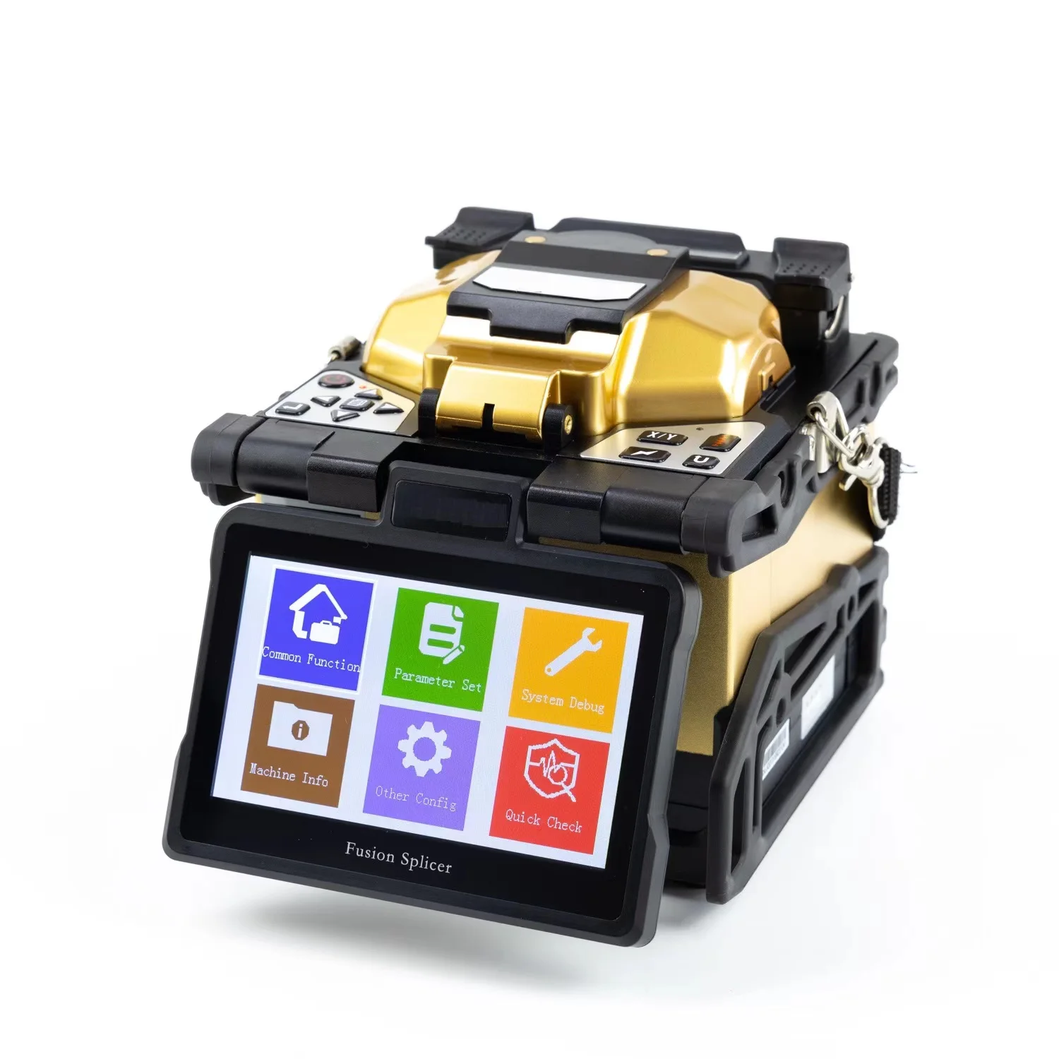 SKYCOM T3X-Max Fusion Splicer 4 motors splicing machine can identify the fiber type Wwith 4.3 inches Display